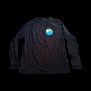 O'Neill Black Long Sleeve Tee with Blue Logo